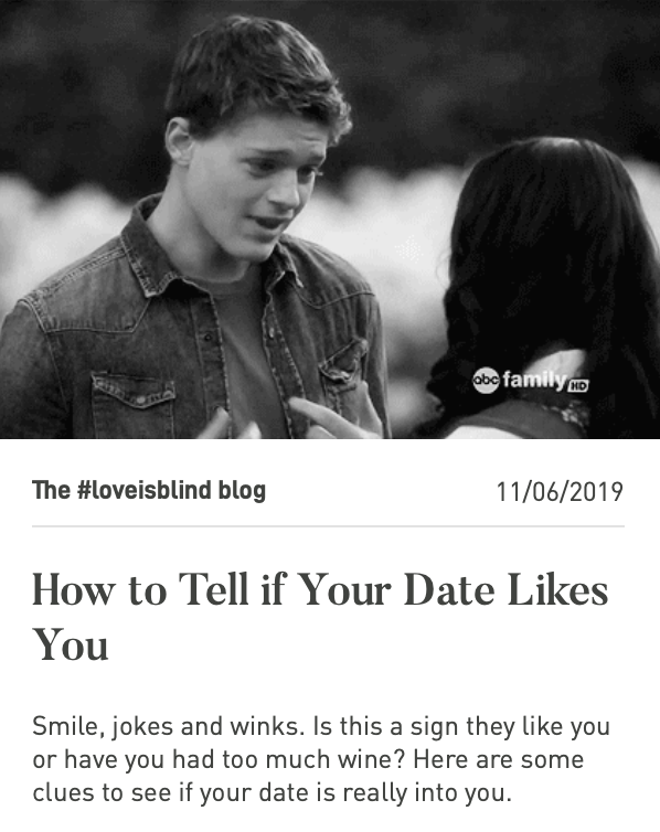 dating article